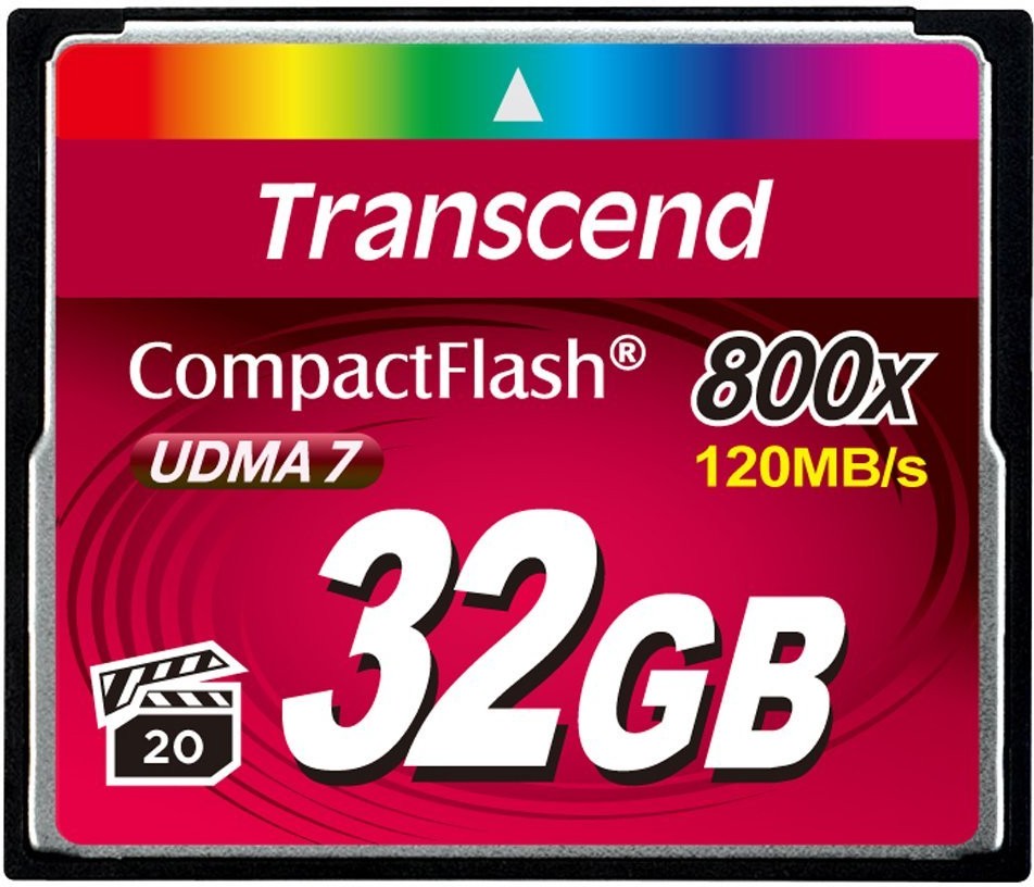 Карта пам'яті TRANSCEND Compact Flash 32 GB (800X)
