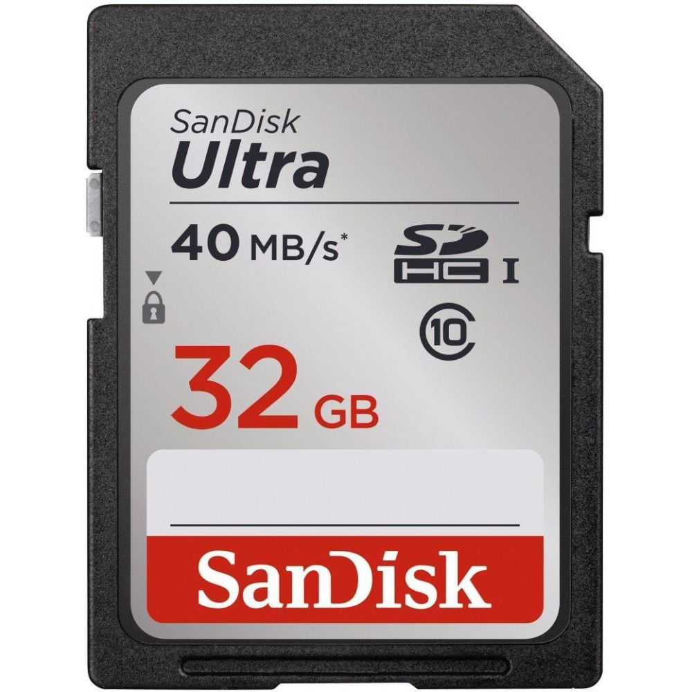 Карта памяти SANDISK SDHC 32GB Ultra Class 10 (SDSDUN-032G-G46)