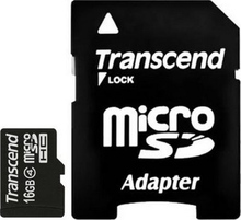 Карта памяти Toshiba 16 GB microSDHC class 4 + SD adapter SD-C16GJ