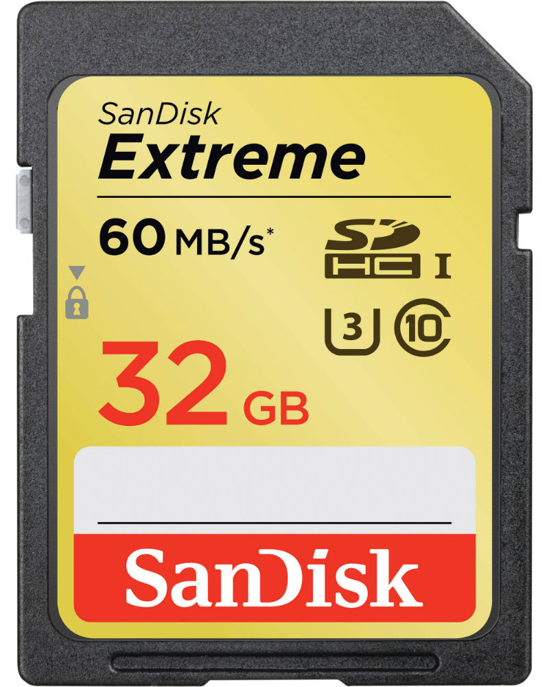 Карта памяти SANDISK SDHC 32GB Extreme Class 10 UHS 60MB/s