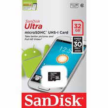 Карта памяти SANDISK Ultra 32 GB microSDHC Class 10 UHS-I (SDSDQL-032G-G35)