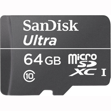 Карта памяти SANDISK Ultra 64 GB microSDXC Class 10 UHS-I (SDSDQL-064G-G35)