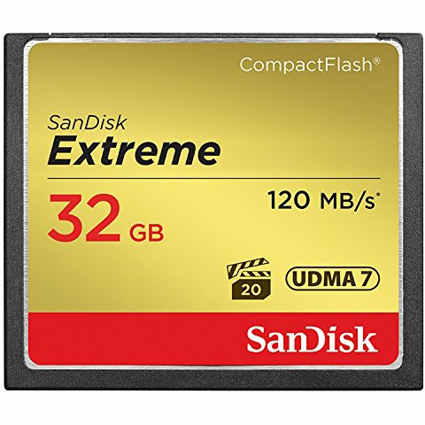 

Карта памяти SANDISK 32GB Extreme (SDCFXSB-032G-G46), CompactFlash 32 Gb Extreme (R120, W85MB/s)