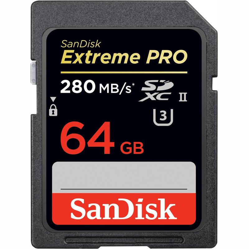 Карта памяти SANDISK ExtremePro 64 GB SDXC Class 10 UHS-II (SDSDXPB-064G-G46)