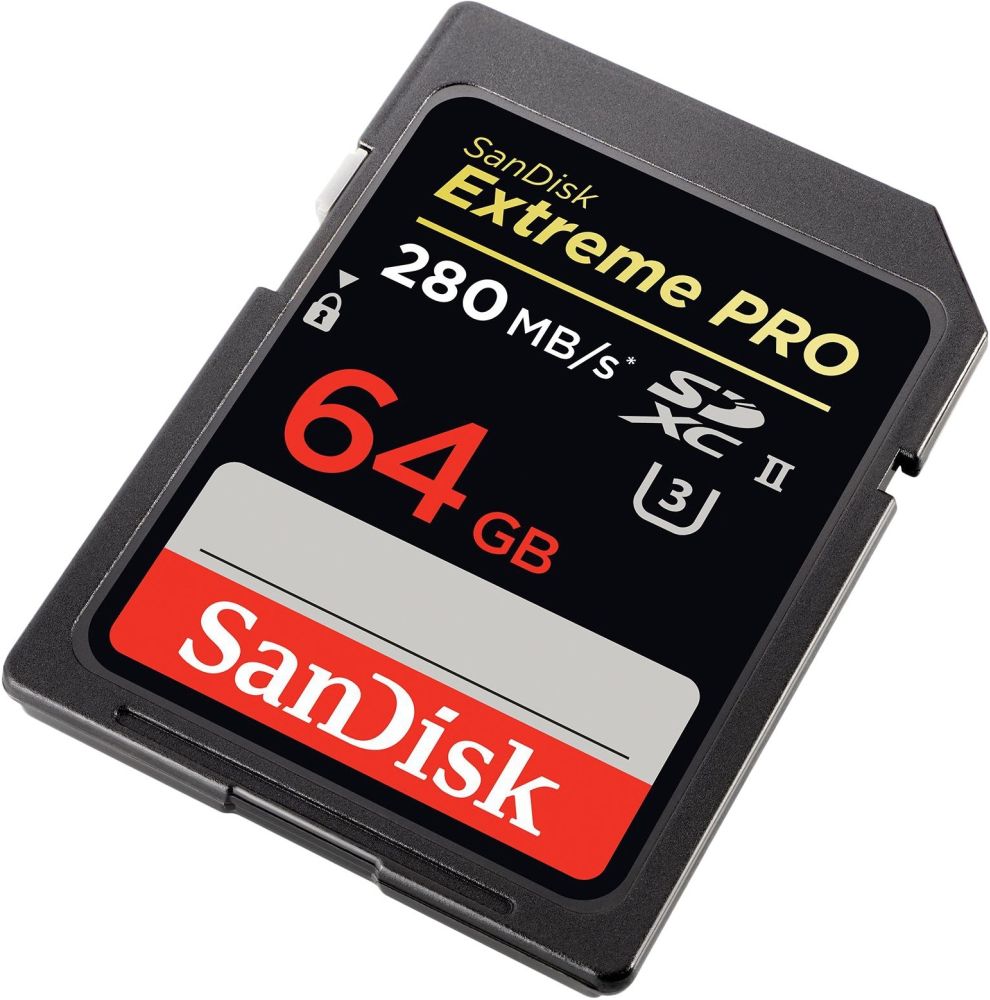 Карта памяти SANDISK ExtremePro 64 GB SDXC Class 10 UHS-II (SDSDXPB-064G-G46) Тип карты SDXC