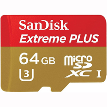 Карта памяти SANDISK microSDXC 64 GB Extreme PLUS Class 10 (SDSQXSG-064G-GN6MA)