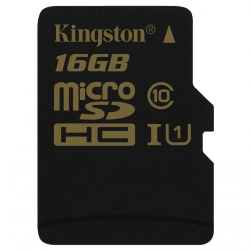 Карта памяти Kingston 16 GB microSDHC class 10 UHS-I U1 (SDCA10/16GBSP)