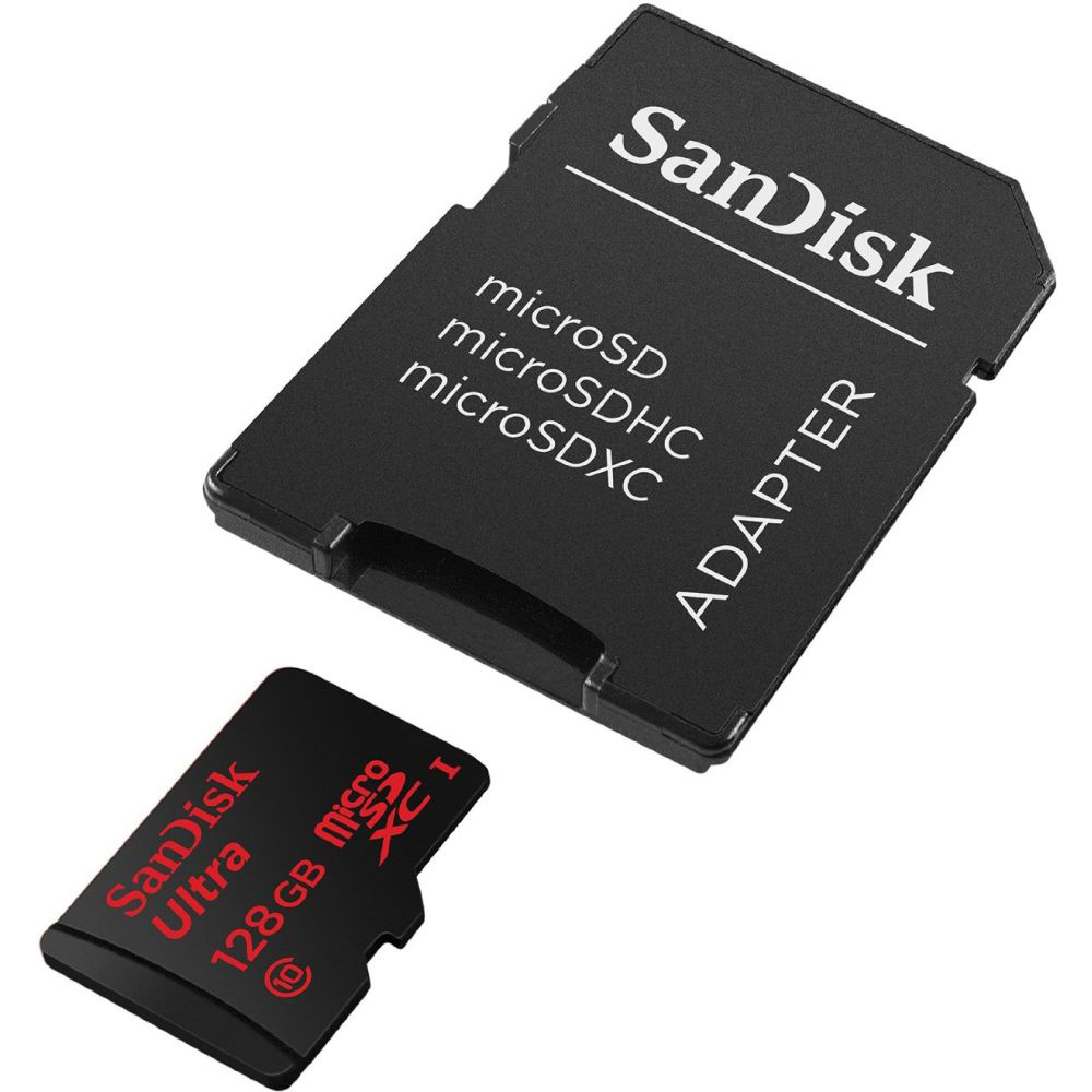 Карта пам'яті SANDISK microSDXC 128GB Mobile Ultra Class 10 (SDSQUNC-128G-GN6MA) Об'єм пам'яті 128 Гб