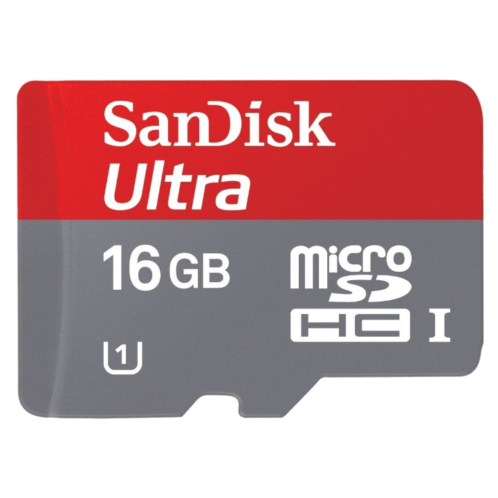 Карта памяти SANDISK Ultra 16GB microSDHC Class 10 UHS-I (SDSQUNC-016G-GN6IA)