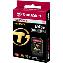 Карта памяти TRANSCEND SDXC 64 GB UHS-II Ultimate U3 (TS64GSD2U3)