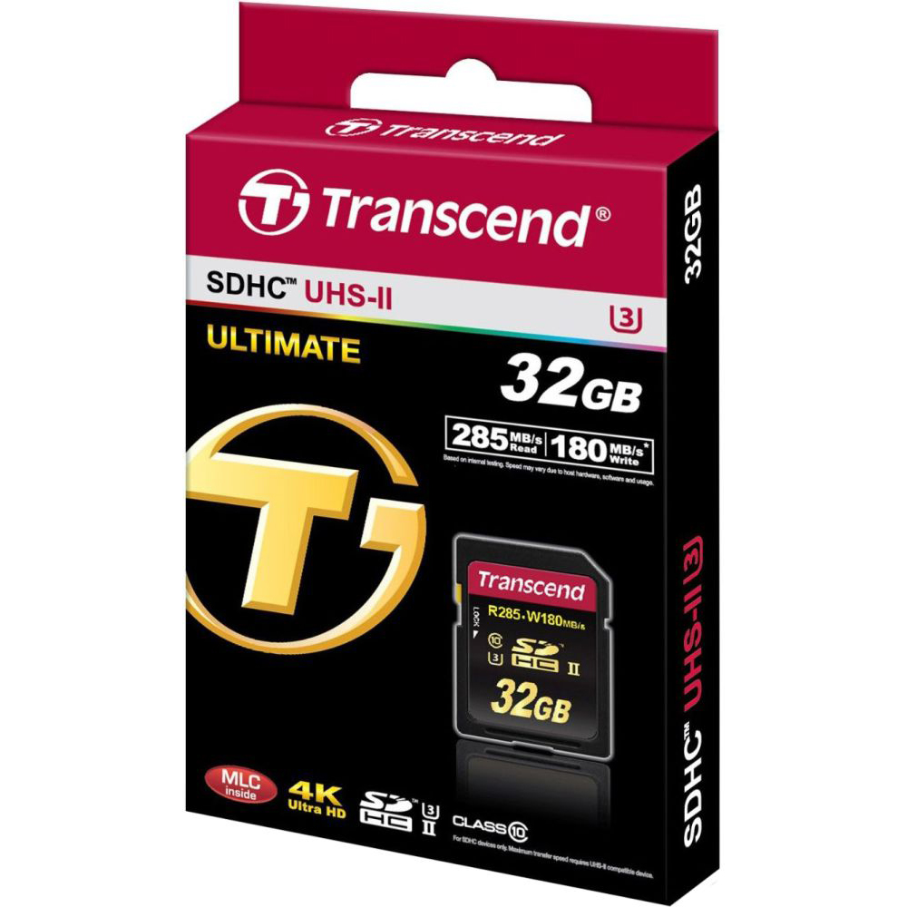 Карта памяти TRANSCEND SDHC 32 GB UHS-II Ultimate U3 (TS32GSD2U3) Тип карты SDHC