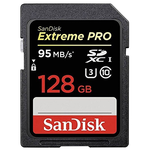 Карта пам'яті SANDISK ExtremePro 128GB SDXC Class 10 UHS-I U3 95MB/s