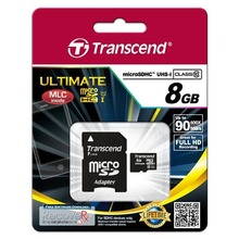 Карта пам'яті TRANSCEND Ultimate microSDHC 8GB Class 10 UHS-I R90MB/s