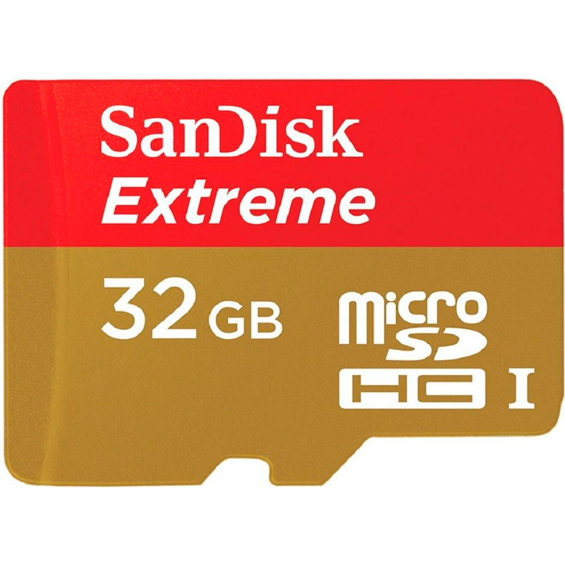 Карта памяти SANDISK Extreme 32GB microSDHC Class 10 UHS-I (SDSQXNE-032G-GN6AA)