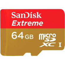 Карта памяти SANDISK Extreme 64GB microSDXC Class 10 UHS-I R90/4K