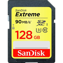 Карта пам'яті SANDISK Extreme SDXC 128GB Class 10 UHS-I U3 R90/4K