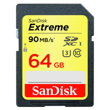 Карта памяти SANDISK Extreme SDXC 64GB Class 10 UHS-I U3 (SDSDXNE-064G-GNCIN)