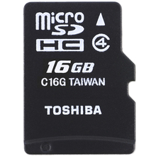 Карта пам'яті TOSHIBA M102 microSDHC 16 GB Class 4 + SD adapter (THN-M102K0160M2)