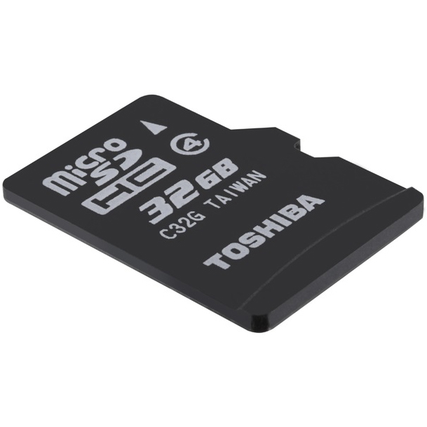 Карта пам'яті TOSHIBA M102 microSDHC 32 GB Class 4 + SD adapter (THN-M102K0320M2) Об'єм пам'яті 32 Гб