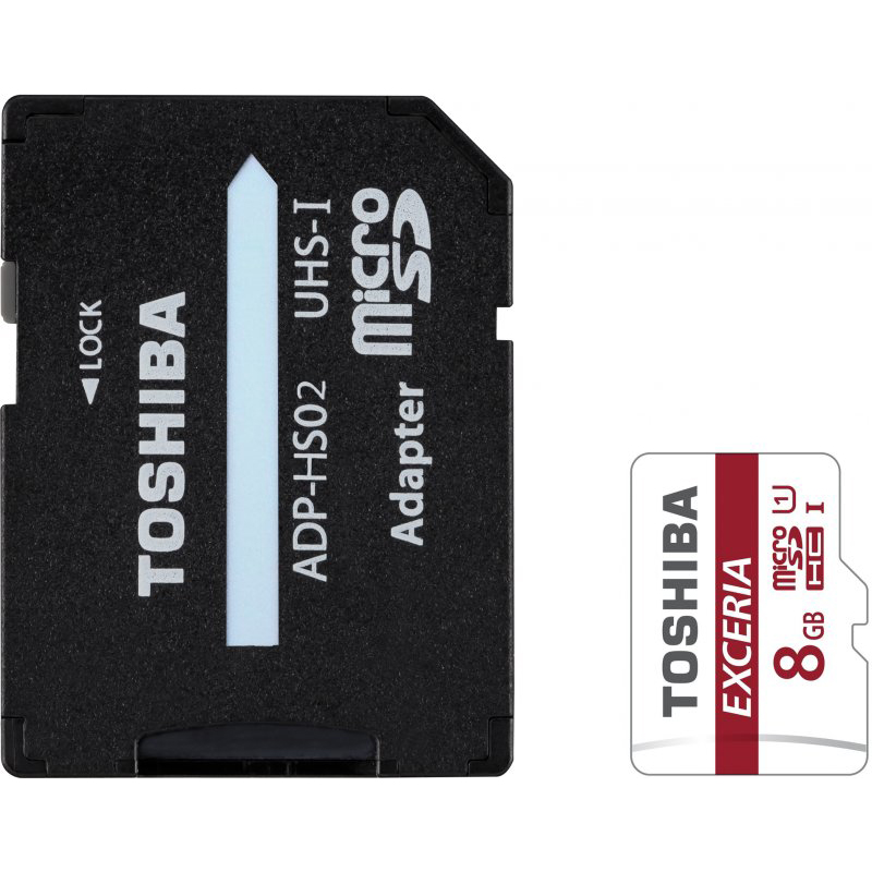 Карта пам'яті TOSHIBA EXCERIA M301 microSDHC 8 GB Class 10 UHS-I (THN-M301R0080EA)