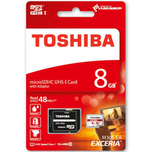 Карта пам'яті TOSHIBA EXCERIA M301 microSDHC 8 GB Class 10 UHS-I (THN-M301R0080EA)