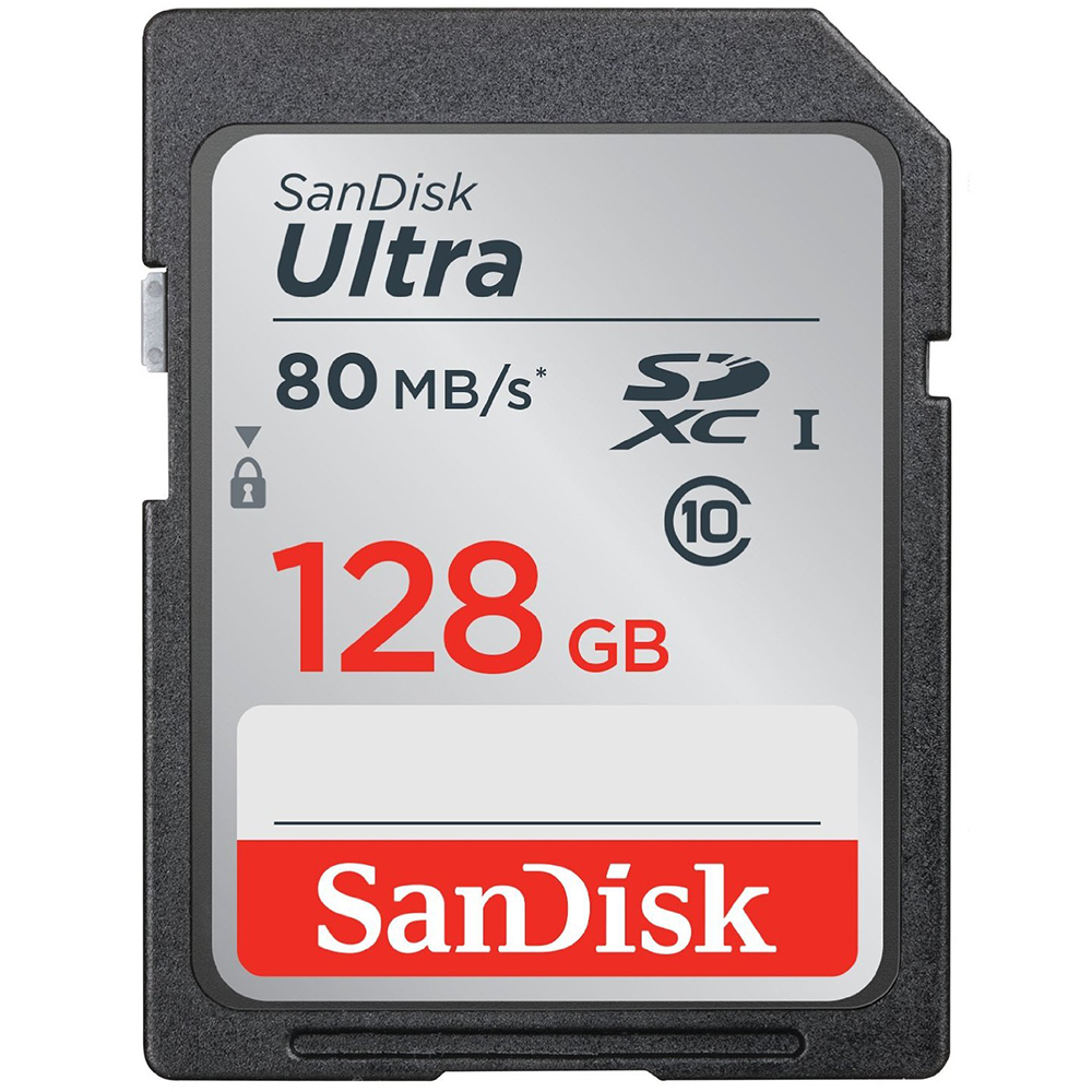 

Карта памяти SANDISK SDXC 128GB Class 10 UHS-I 80MB/s (SDSDUNC-128G-GN6IN), Ultra SDXC 128GB Class 10 UHS-I 80MB/s