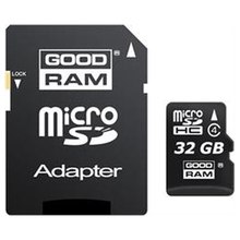 Карта пам'яті GOODRAM MICROSDHC 32GB CLASS 4 + ADAPTER (M40A-0320R11)