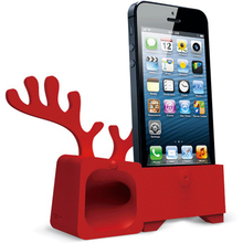 Підставка OZAKI O!music Zoo Deer B iPhone 5/5s/SE Red (OM936DB)