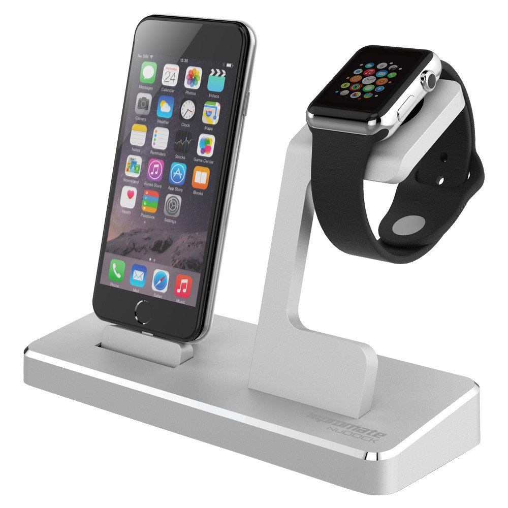 Док станция PROMATE nuDOCK для iPhone/iPad/Apple Watch Silver  (nudock.silver) - в интернет-магазине Фокстрот: цены, отзывы,  характеристики | купить в Киеве, Харькове, Днепропетровске, Одессе - Украина