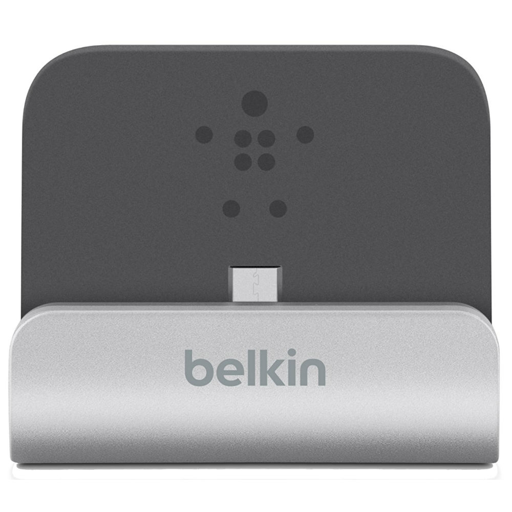 Док-станція BELKIN Charge+Sync Android Dock (F8M389bt) Колір сріблястий