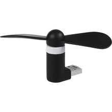 Портативний вентилятор 2Е USB/Micro USB Чорний (2E-MFMF1-BLACK)