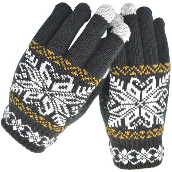 

Перчатки XOKO Ornament Dark Gray/White (XK-TouchGloves-DGW), для сенсорних екранів Ornament Dark Gray / White