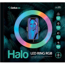 Кольцевая LED лампа Gelius Pro Halo RGB Ring 33 см (GP-LR033)