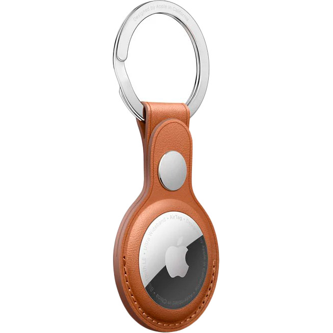 Чохол для смарт-трекера APPLE AirTag Leather Key Ring Saddle Brown (MX4M2ZM/A) Bluetooth False