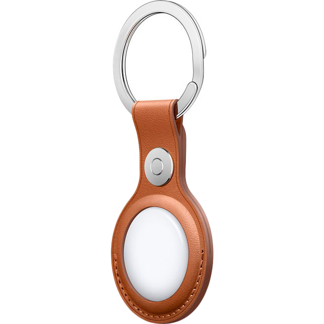 Чохол для смарт-трекера APPLE AirTag Leather Key Ring Saddle Brown (MX4M2ZM/A) Матеріал шкіра, метал