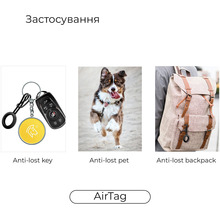 Чохол для смарт-трекера ARMORSTANDART AirTag Silicone Long Loop Open Orange (ARM59164)