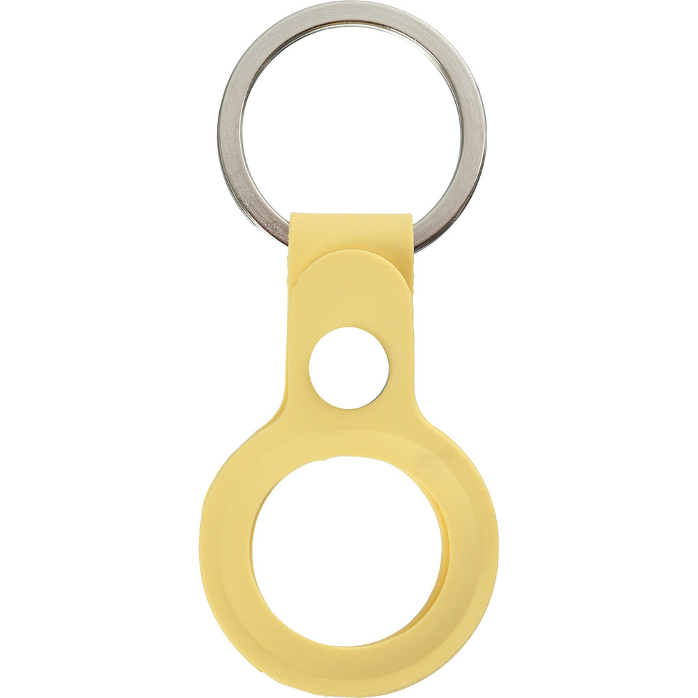 armorstandart AirTag Silicone Ring with Button Yellow (ARM59152)