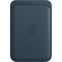 Карман-накладка APPLE APPLE iPhone Leather Wallet with MagSafe -Baltic Bllue (MHLQ3ZE/A)