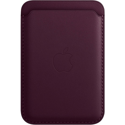 apple iPhone Leather Wallet with MagSafe - Dark Cherry