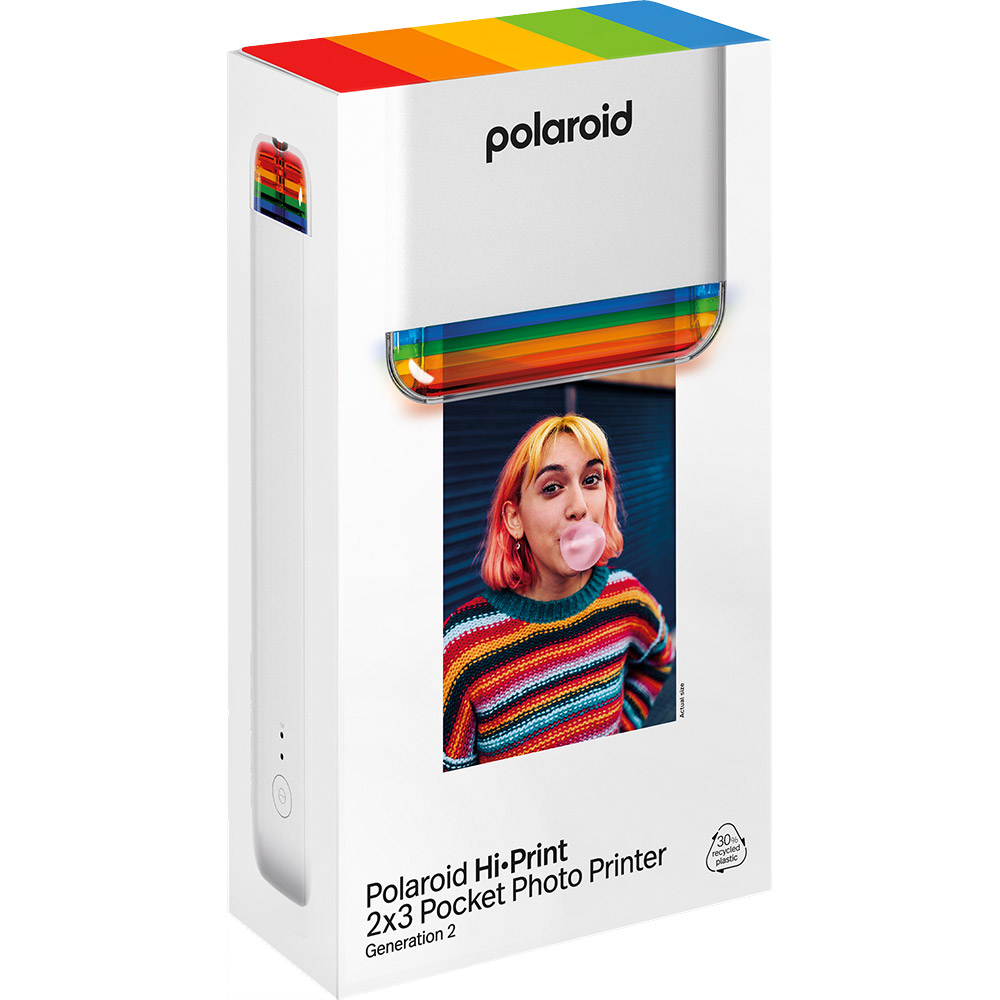 Замовити Фотопринтер POLAROID Hi-Print 2x3 Pocket Photo Printer Gen 2 White (9128)