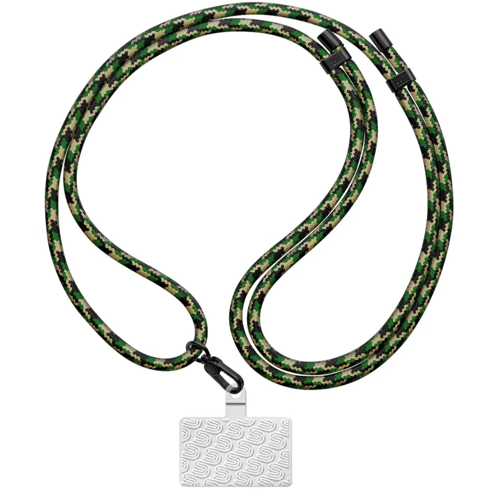 Ремешок для смартфона ARMORSTANDART Rope Black Military with Clear holder (ARM76092)