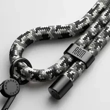 Ремінець для смартфона ARMORSTANDART Rope Black Monochrome with Clear holder (ARM76091)