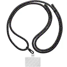 Ремінець для смартфону ARMORSTANDART Rope Black Royalty with Clear holder (ARM76093)