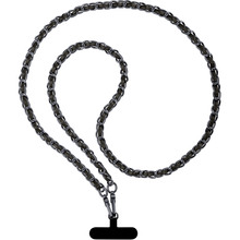 Ремешок для смартфона ARMORSTANDART Chain link Aged Ruthenium with Black Leather (ARM77035)