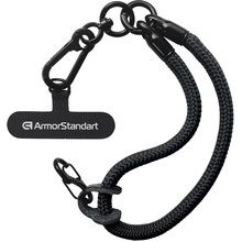 Ремешок для смартфона ARMORSTANDART S-Rope Black Onyx with Dark holder (ARM76103)