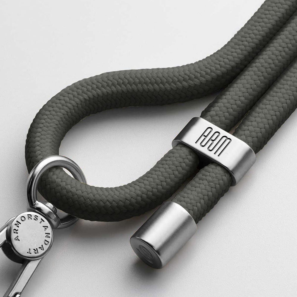 Ремінець для смартфона ARMORSTANDART Rope Titanium Grey with Clear holder (ARM76099) Матеріал нейлон