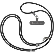 Ремінець для смартфона ARMORSTANDART Silicone Rope Titanium Black with Grey holder (ARM76273)