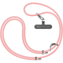 Ремінець для смартфона ARMORSTANDART Silicone Rope Titanium Pink with Grey holder (ARM76275)