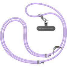 Ремінець для смартфона ARMORSTANDART Silicone Rope Titanium Violet with Grey holder (ARM76274)