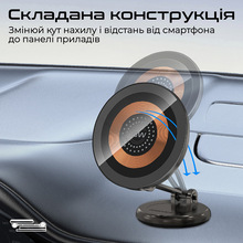 Автотримач PROMATE magnus2-qi Black